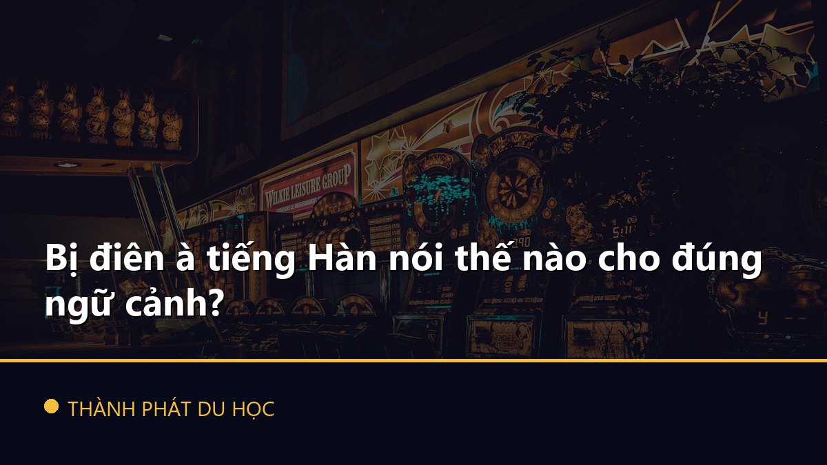 Bị điên à tiếng Hàn nói thế nào cho đúng ngữ cảnh?