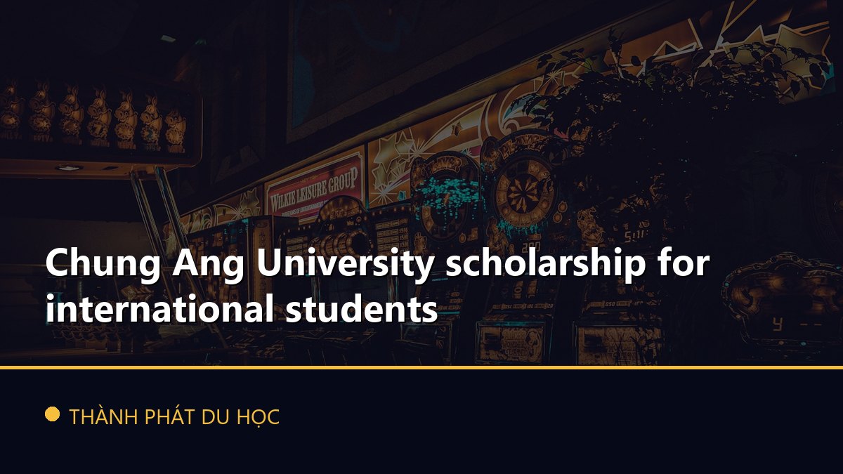 Chung Ang University scholarship for international students