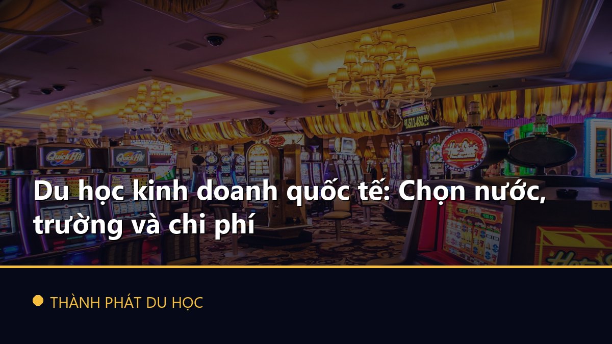 Du học kinh doanh quốc tế: Chọn nước, trường và chi phí