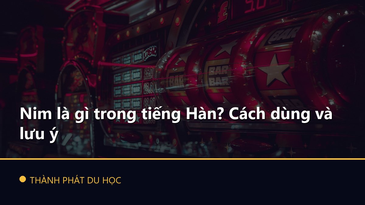 Nim là gì trong tiếng Hàn? Cách dùng và lưu ý