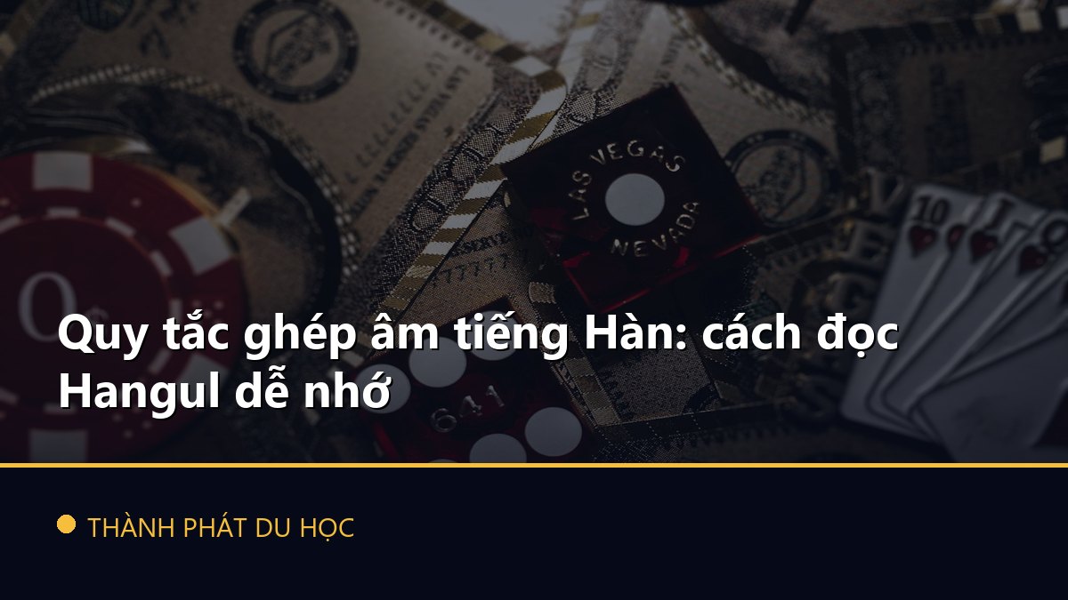 Quy tắc ghép âm tiếng Hàn: cách đọc Hangul dễ nhớ