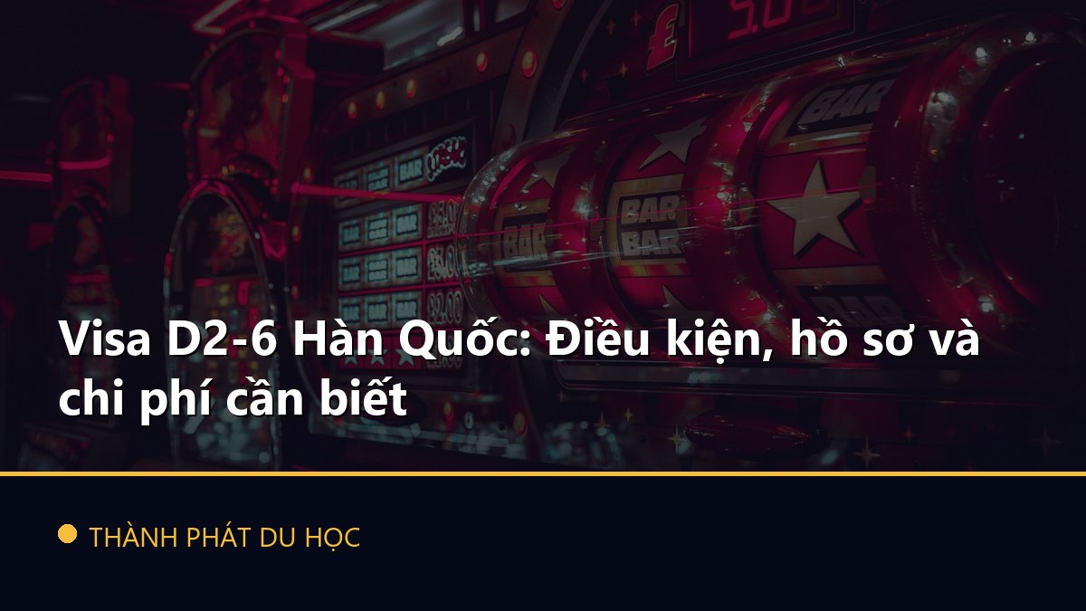 Visa D2-6 Hàn Quốc: Điều kiện, hồ sơ và chi phí cần biết